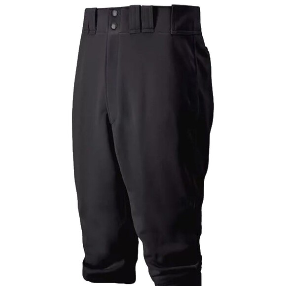 Mizuno Men's  Short Baseball Pant Solid Black NWT Adult XXL - Picture 1 of 4